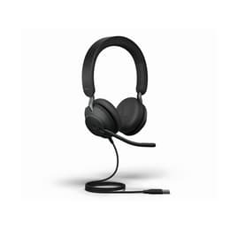 Jabra Evolve2 40 noise-Cancelling wired Headphones with microphone - Black