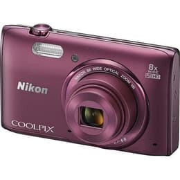 Compact Coolpix S5300 - Violet + Nikon Nikkor 8x Wide Optical Zoom 25-200mm f/3.7-6.6 f/3.7-6.6
