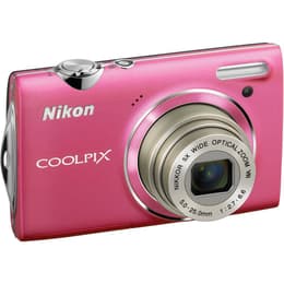 Compact Coolpix S5100 - Pale pink + Nikon Nikon Nikkor 5x Wide Optical Zoom VR 5,0-25,0mm f/2.7-6.6 f/2.7-6.6