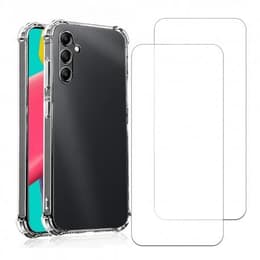 Case Galaxy A14 and 2 protective screens - TPU - Transparent