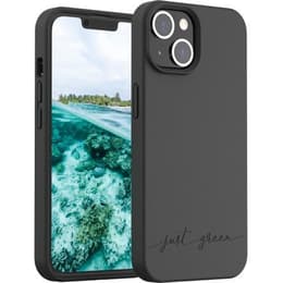 Case iPhone 14 - Natural material - Black
