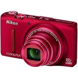Compact CoolPix S9500 - Red + Nikon Nikkor 22X Wide Optical Zoom ED VR 25-550mm f/3.4-6.3 f/3.4-6.3