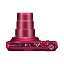 Compact CoolPix S9500 - Red + Nikon Nikkor 22X Wide Optical Zoom ED VR 25-550mm f/3.4-6.3 f/3.4-6.3