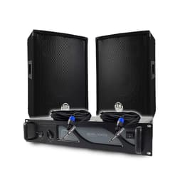 Pack Sono DJ BM SONIC Amplificateur BMS1000 1000W, Paire d'Enceintes Passives BMS08 2x300W, Câbles, Sonorisation PRO PA speakers