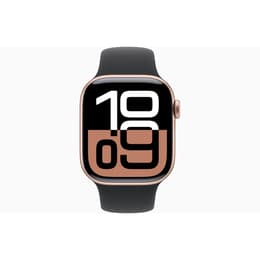 Apple Watch Series 10 (2024) GPS 42 mm - Aluminium Rose Gold - Sport band Black