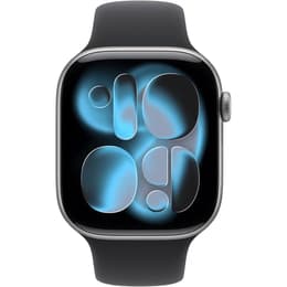 Apple Watch (2025) GPS 46 mm - Aluminium Space Gray - Sport band Black