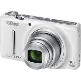 Compact - Nikon Coolpix S9400 - White + Nikon Nikkor 18X Wide Optical Zoom ED VR 25-450mm f/3.4-6.3