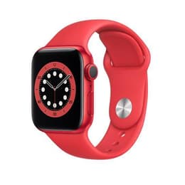 Apple Watch (Series 6) 2020 GPS + Cellular 44 - Aluminium Red - Sport band Red
