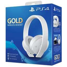 Sony PlayStation Gold Wireless Headset gaming wireless Headphones with microphone - White