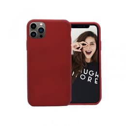 Case iPhone 13 Pro Max - Natural material - Red