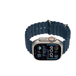 Apple Watch Ultra 2 (2023) GPS + Cellular 49 mm - Titanium Natural Titanium - Ocean band Blue