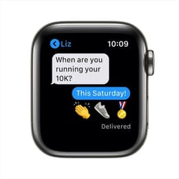 Apple Watch Series 9 (2023) GPS + Cellular 45 mm - Stainless steel Graphite - Black