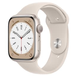 Apple Watch (Series 8) 2022 GPS 45 - Aluminium Beige - Milanese loop Gold