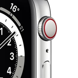 Apple Watch (Series 6) 2020 GPS 44 - Aluminium Silver - Sport band Black