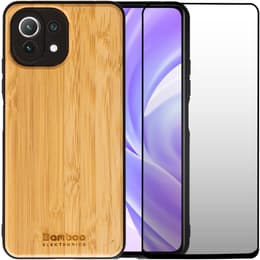 Case Mi 11 Lite and protective screen - Wood - Brown