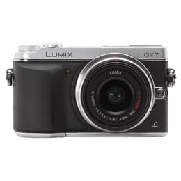 Reflex Lumix DMC-GX7 - Black/Silver + Panasonic G Vario 14-42mm ASPH f/3.5-5.6