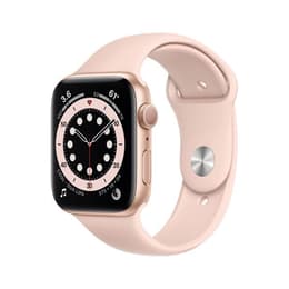 Apple Watch (Series 6) 2020 GPS 44 - Aluminium Rose gold - Sport band Pink sand
