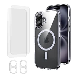 Case Phone 16 and 2 protective screens - TPU - Transparent