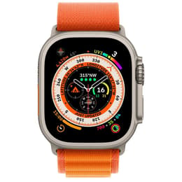 Apple Watch (Ultra) 2022 GPS + Cellular 49 - Titanium Grey - Alpine loop Orange