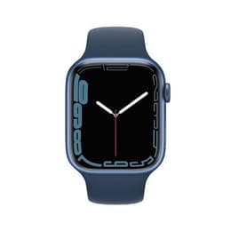 Apple Watch (Series 7) 2021 GPS 45 - Aluminium Blue - Sport band Blue