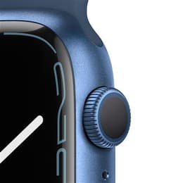 Apple Watch (Series 7) 2021 GPS 45 - Aluminium Blue - Sport band Blue