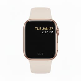 Apple Watch Series 10 (2024) GPS + Cellular 46 mm - Aluminium Rose Gold - Sport band Starlight