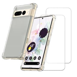 Case Google Pixel 7 Pro and 2 protective screens - TPU - Transparent