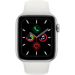 Apple Watch (Series 5) 2019 GPS + Cellular 44 - Aluminium Silver - Sport loop White