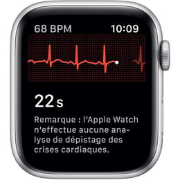 Apple Watch (Series 5) 2019 GPS + Cellular 44 - Aluminium Silver - Sport loop White