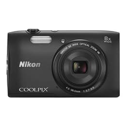 Compact Coolpix S3600 - Black + Nikon Nikon Nikkor 25-200 mm f/3.7-6.6 f/3.7-6.6