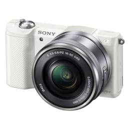 Alpha A5000 - White + Sony Sony E PZ 16-50mm f/3.5-5.6 OSS f/3.5-5.6