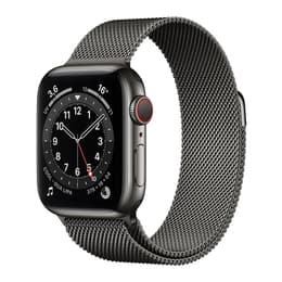 Apple Watch Series 6 (2020) GPS + Cellular 40 mm - Titanium Space Black - Sport band Black