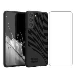 Back Market Case Galaxy S21 and protective screen - Recycled plastic - Black Wave