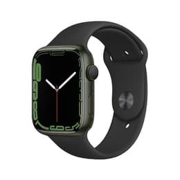 Apple Watch (Series 7) 2021 GPS + Cellular 45 - Aluminium Green - Sport band Black