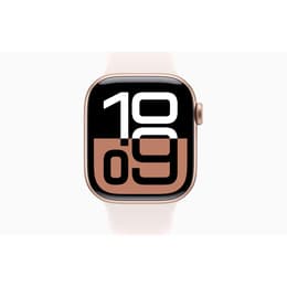 Apple Watch Series 10 (2024) GPS 42 mm - Aluminium Rose Gold - Sport band Starlight