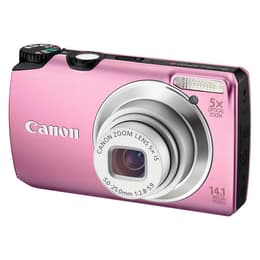 Compact PowerShot A3200 IS - Pink + Canon 5X Optical Zoom 28-140mm f/2.8-5.9 f/2.8-5.9