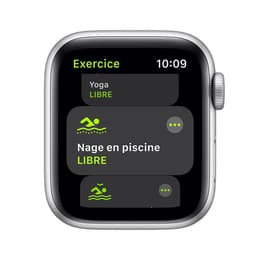 Apple Watch Series SE 1 (2020) GPS 44 mm - Aluminium Silver - Sport band White