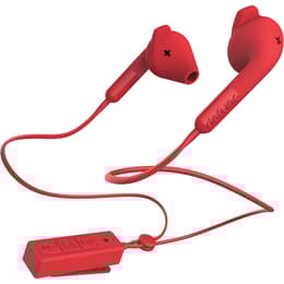 Defunc Plus Hybrid Bluetooth Earbud Bluetooth Earphones - Red
