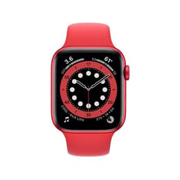 Apple Watch Series 6 (2020) GPS 44 mm - Aluminium Red - Sport band Red
