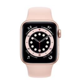 Apple Watch (Series 6) 2020 GPS + Cellular 40 - Aluminium Gold - Sport band Pink