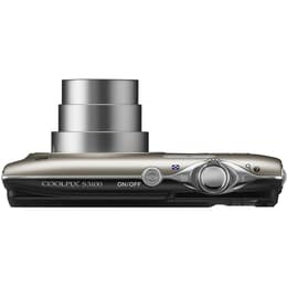 Compact Coolpix S3100 - Silver + Nikon Nikkor 5x Wide Optical Zoom 26-130 mm f/3.2-6.5 f/3.2-6.5