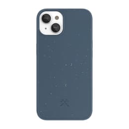 Case iPhone 14 Plus - Natural material - Blue