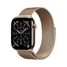 Apple Watch Series 11 (2025) GPS 42 mm - Aluminium Rose Gold - Milanese loop Gold