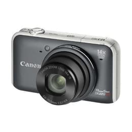 Compact PowerShot SX220 HS - Grey + Canon Canon Zoom Lens 14x IS 5-70 mm f/3.1-5.9 f/3.1-5.9