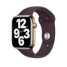 Apple Watch (Series 7) 2021 GPS + Cellular 45 - Stainless steel Gold - Sport band