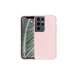 Case Galaxy S21 Ultra - Natural material - Pink