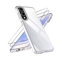 Case Galaxy S25 Edge and 2 protective screens - TPU - Transparent