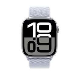 Apple Watch Series 10 (2024) GPS 42 mm - Aluminium Silver - Sport loop Blue