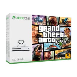 Xbox One S 500GB - White + Grand Theft Auto 5