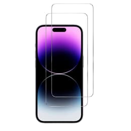 2 protective screens Phonillico iPhone 15 - Transparent